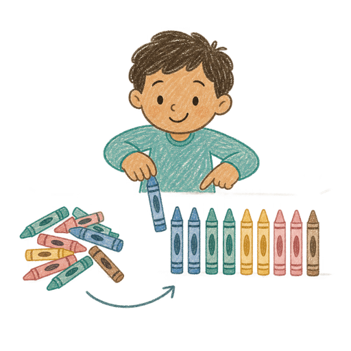 Illustration of the word Arrange