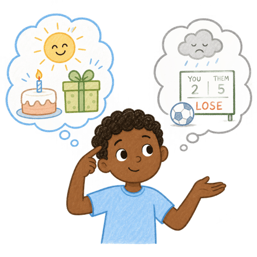 Illustration of the word Attitude