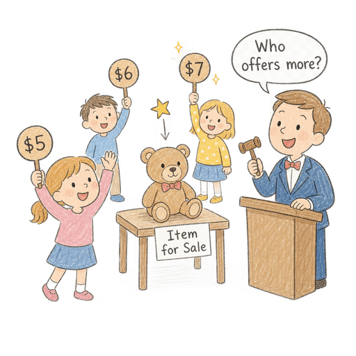 Illustration of the word Auction
