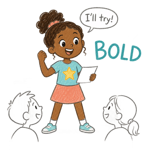 Illustration of the word Bold
