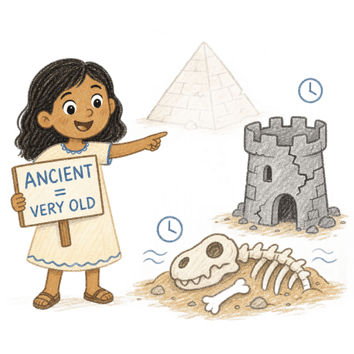 Illustration of the word Ancient
