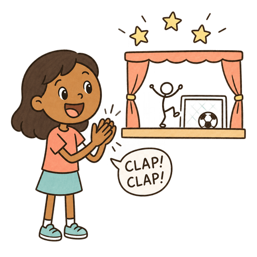 Illustration of the word Applaud