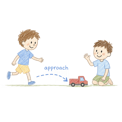 Illustration of the word Approach