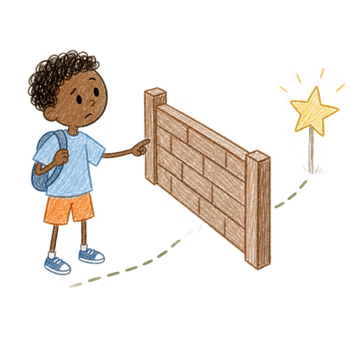 Illustration of the word Barrier