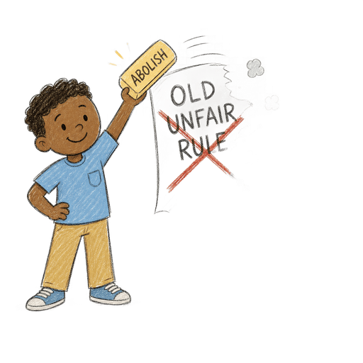 Illustration of the word Abolish