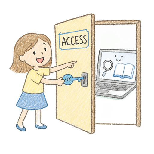 Illustration of the word Access