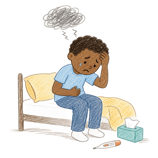 Illustration of the word Afflict