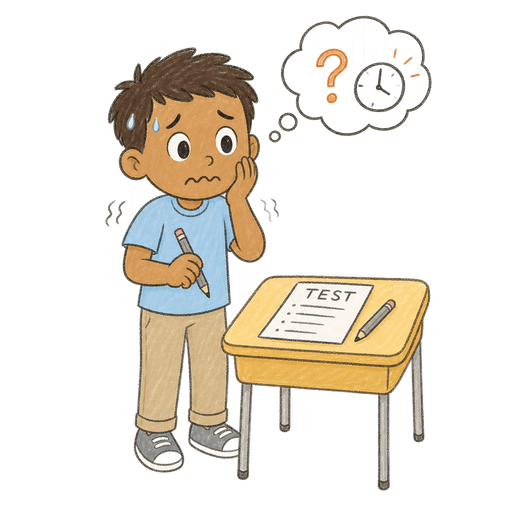 Illustration of the word Anxious