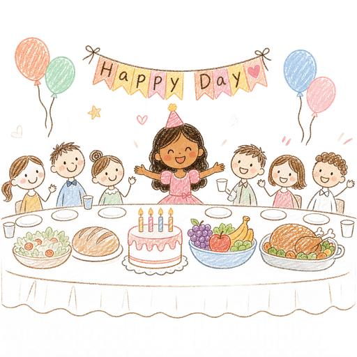 Illustration of the word Banquet