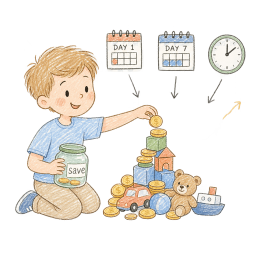 Illustration of the word Accumulate