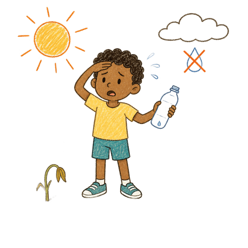 Illustration of the word Arid