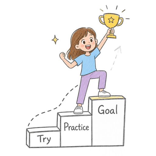 Illustration of the word Attain