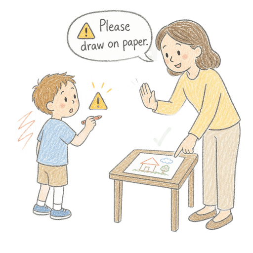 Illustration of the word Admonish