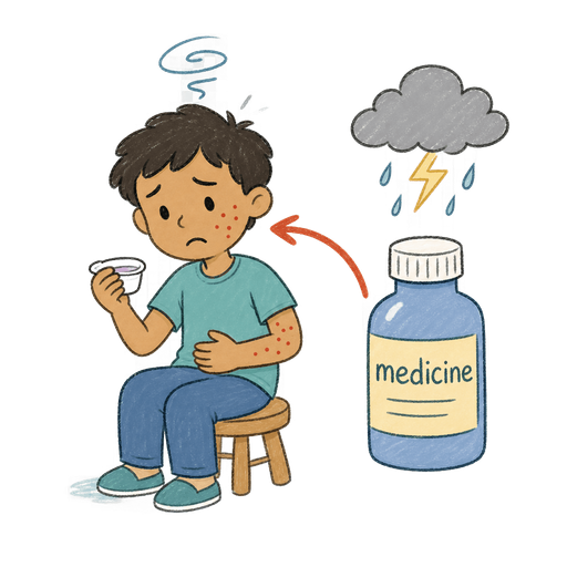 Illustration of the word Adverse