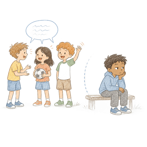 Illustration of the word Aloof