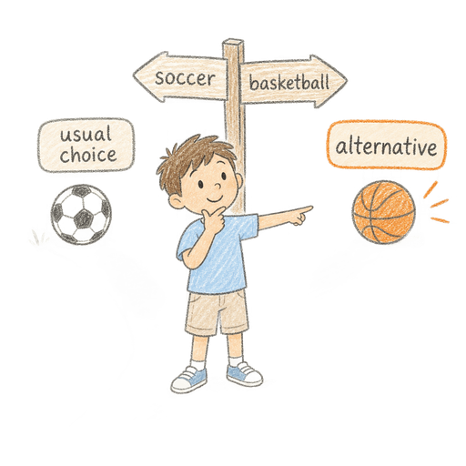 Illustration of the word Alternative