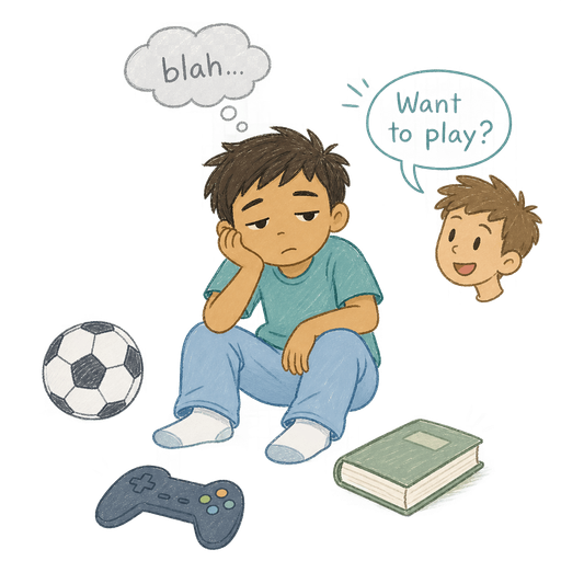 Illustration of the word Apathy